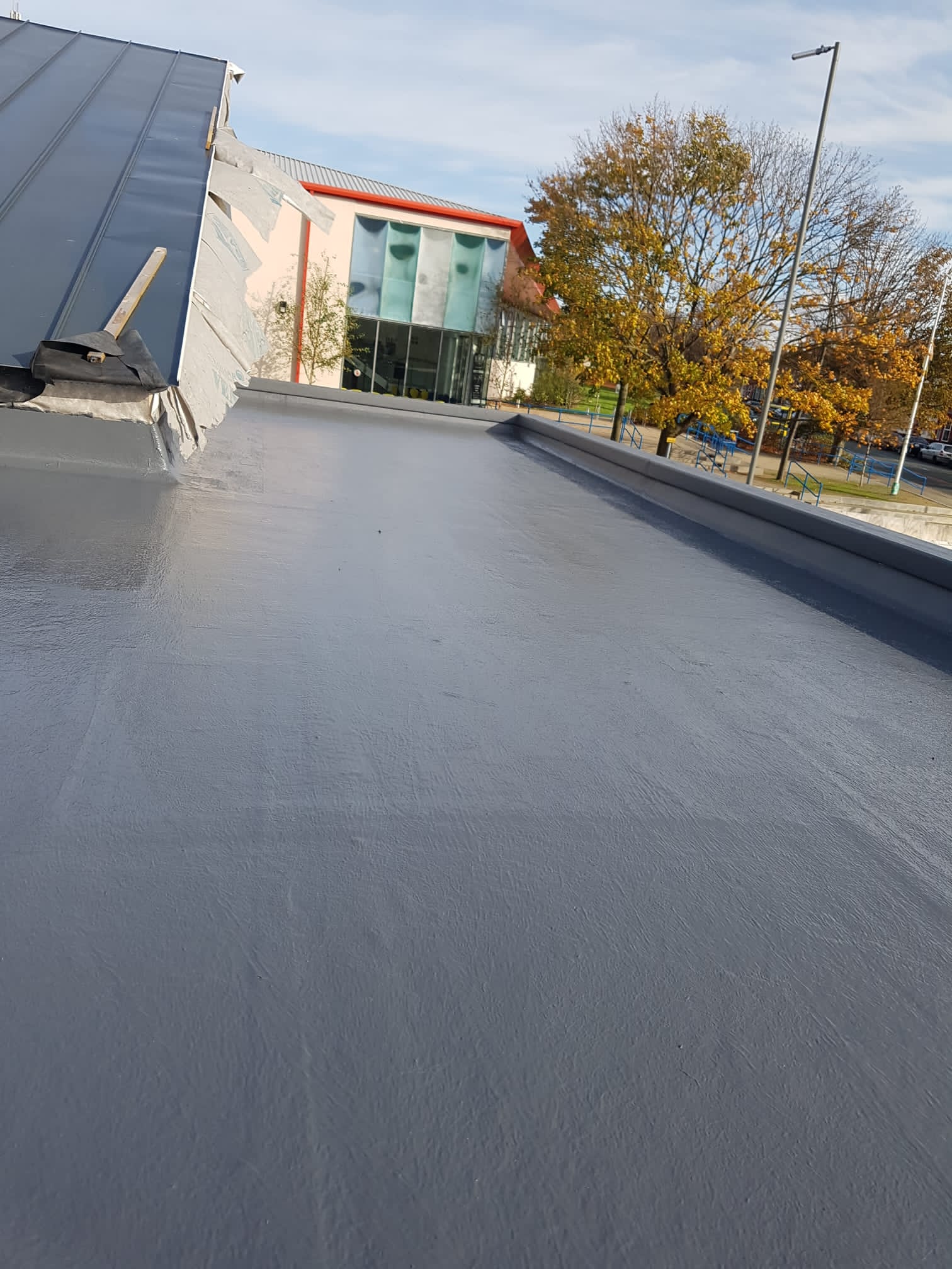 Flat roofing project