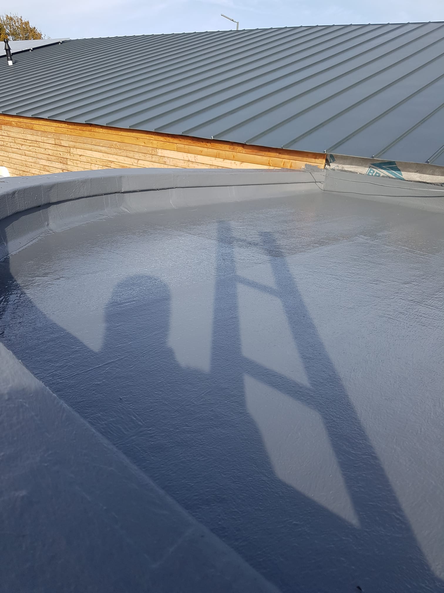 Flat roofing project