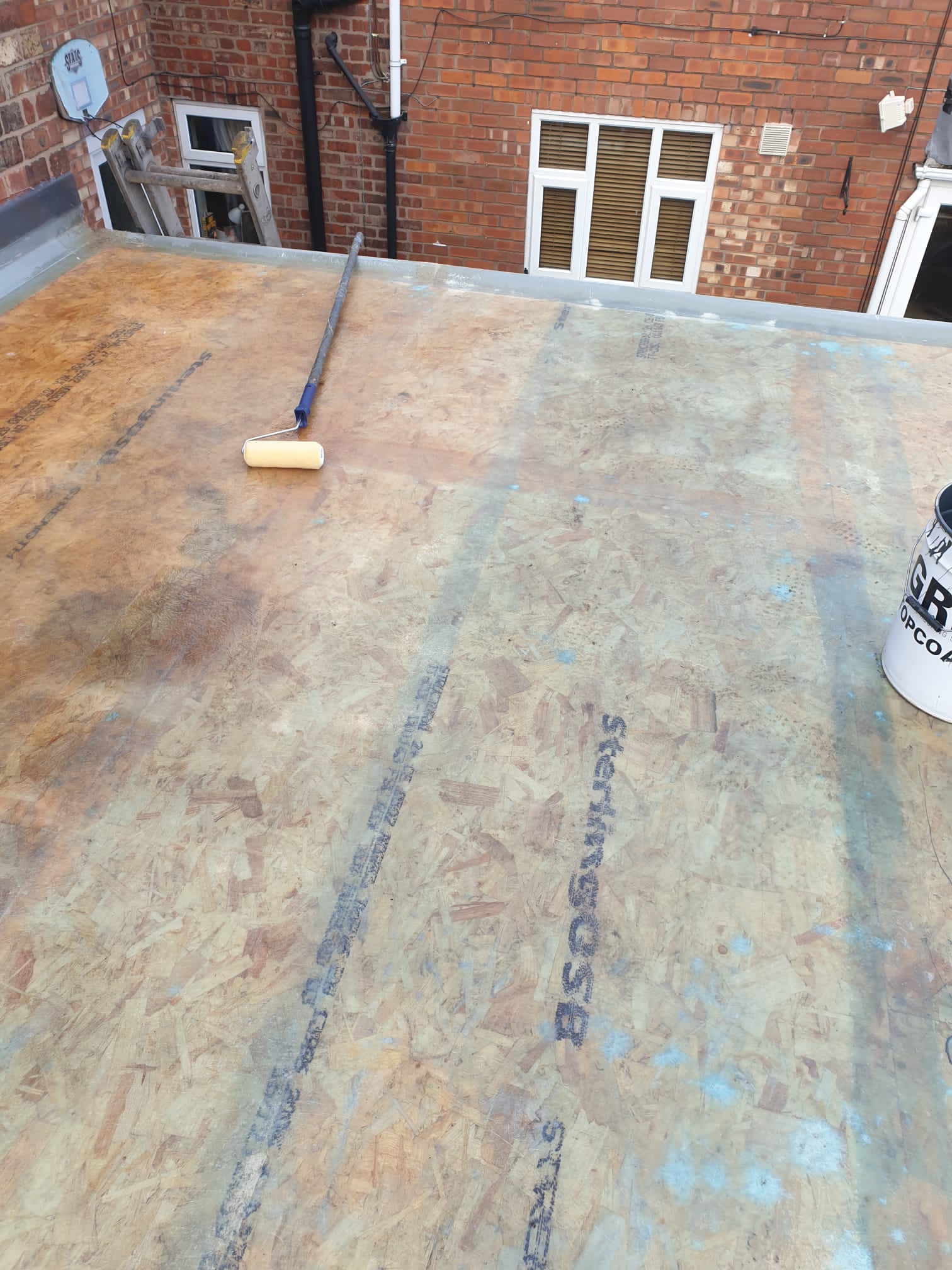 Flat roofing project