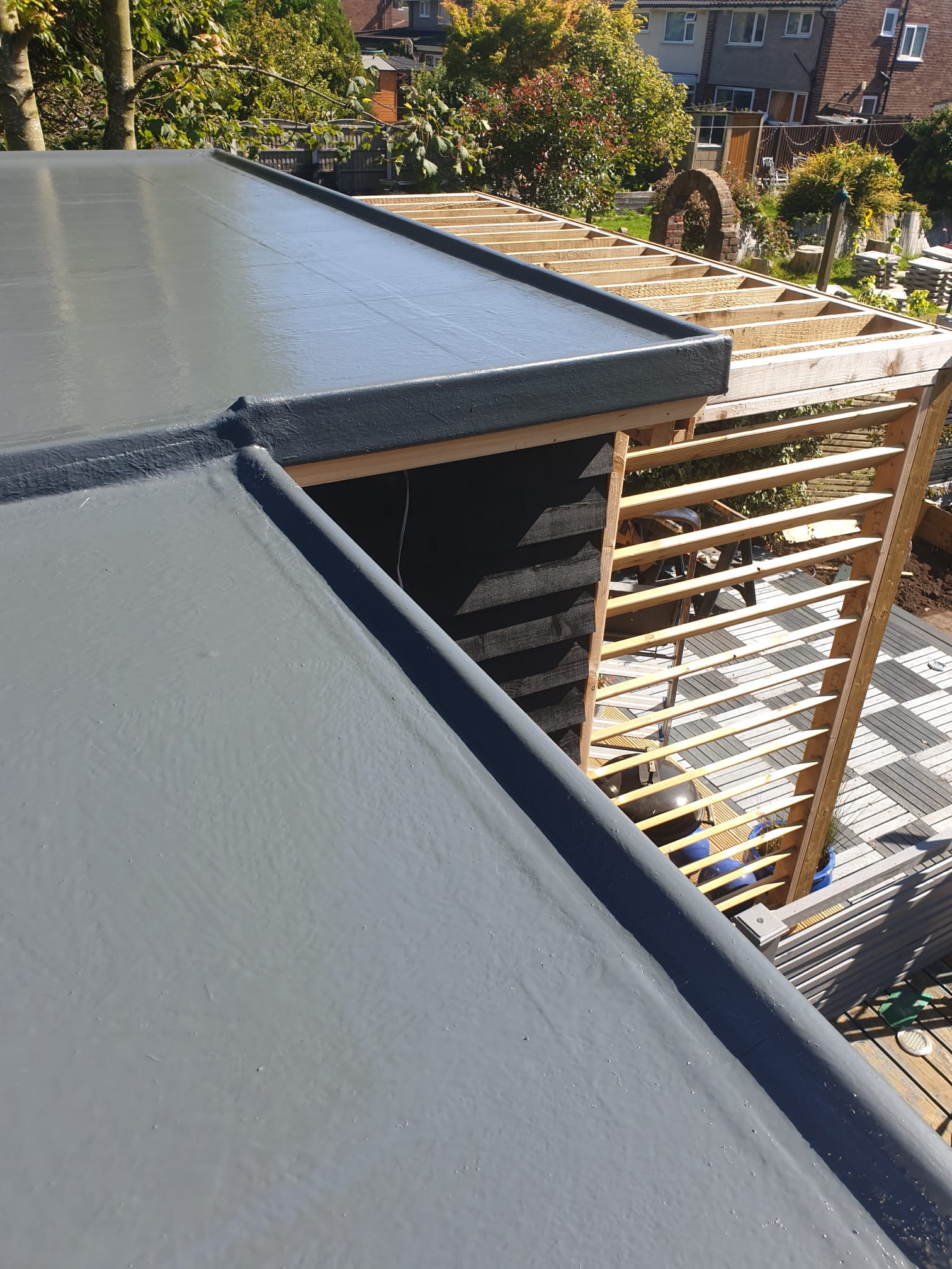 Flat roofing project