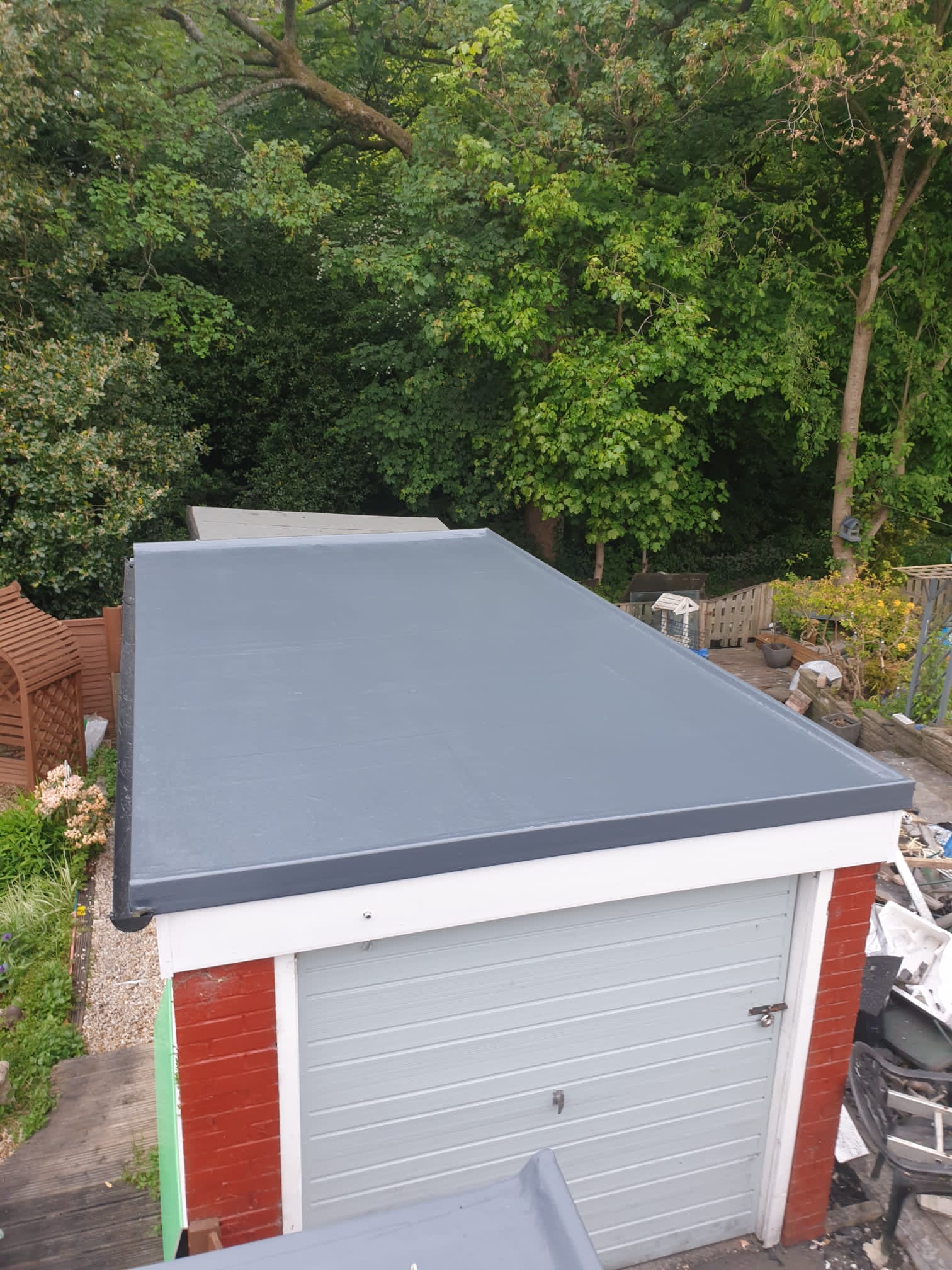 Flat roofing project