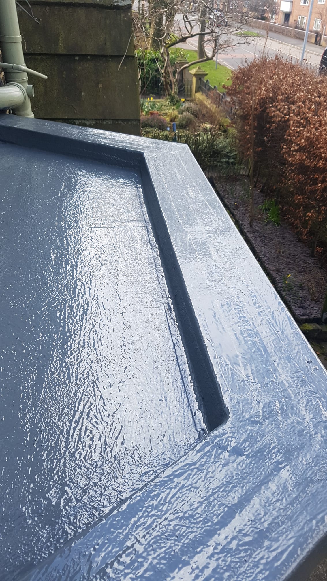 Flat roofing project