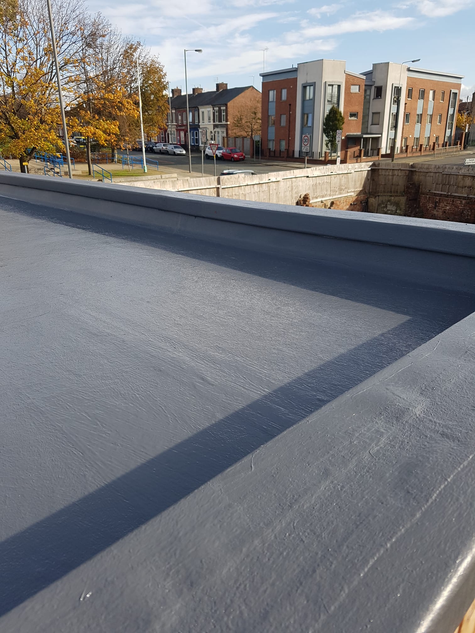 Flat roofing project