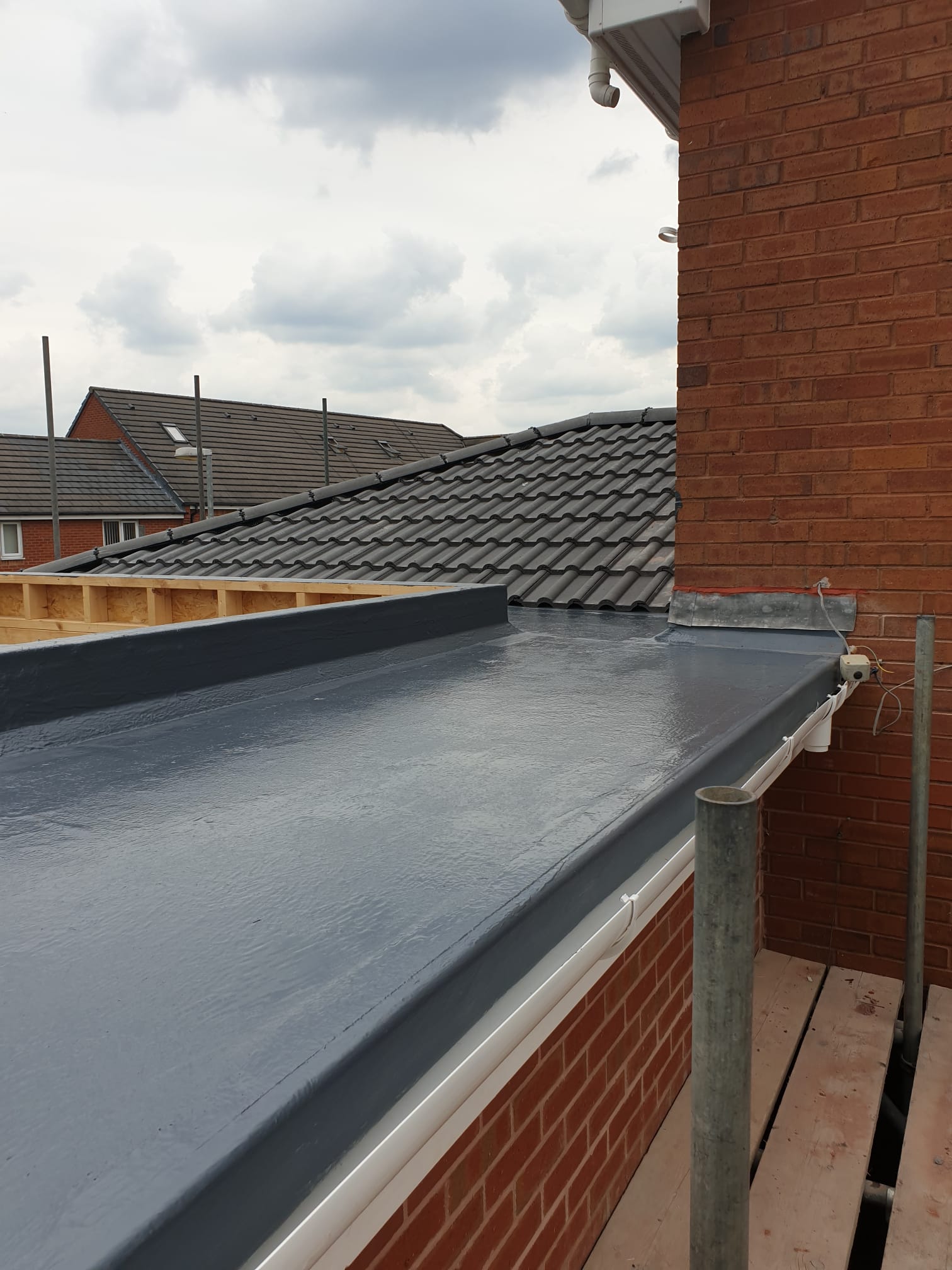 Flat roofing project