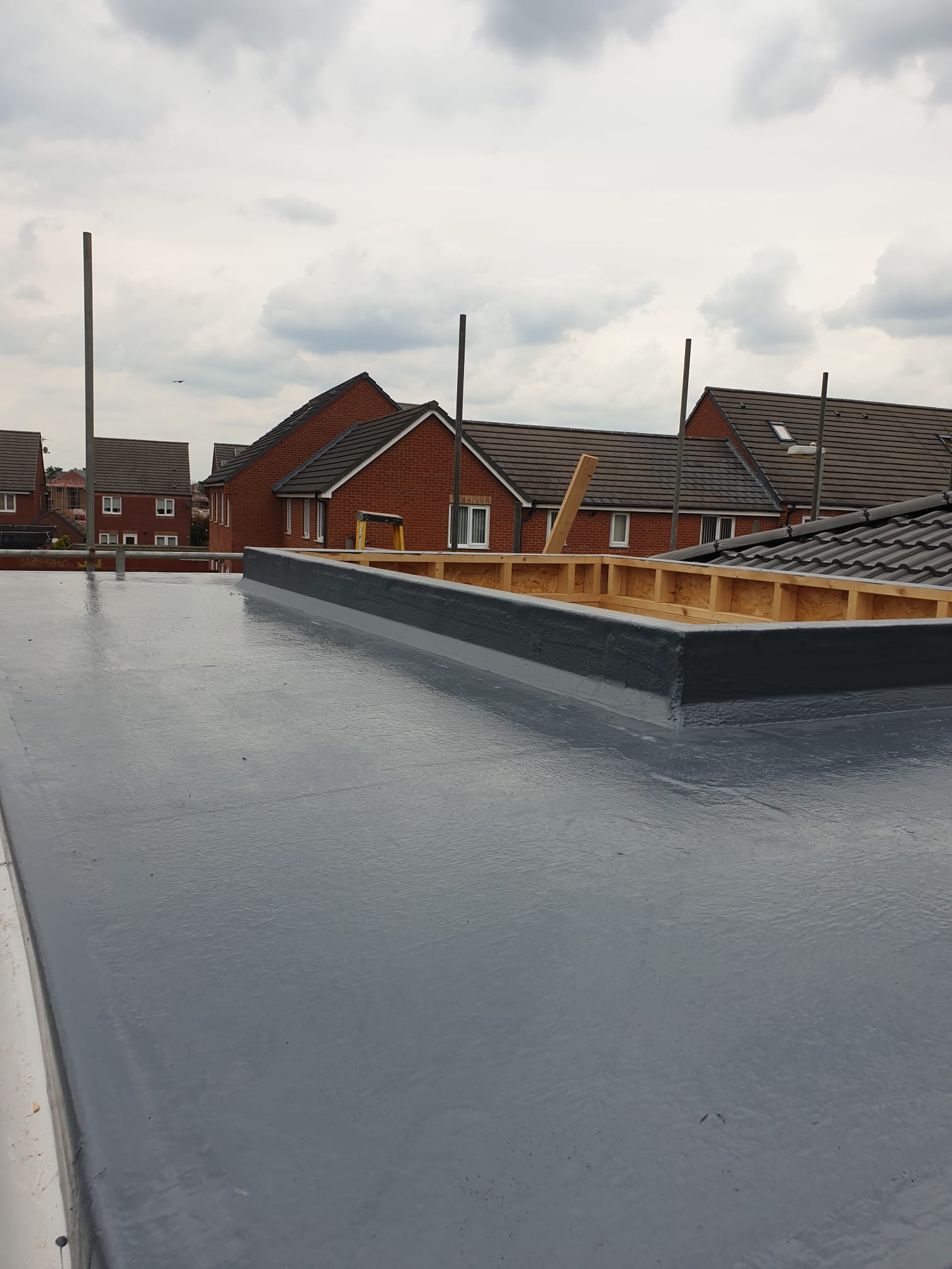 Flat roofing project