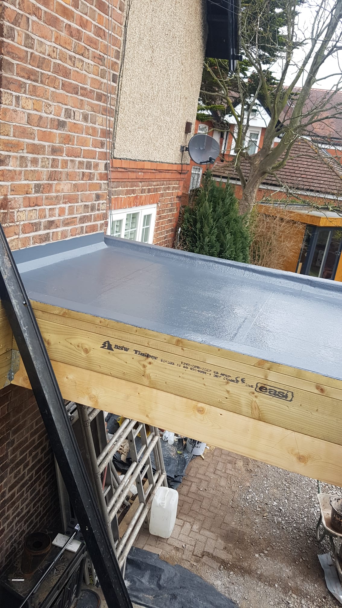 Flat roofing project