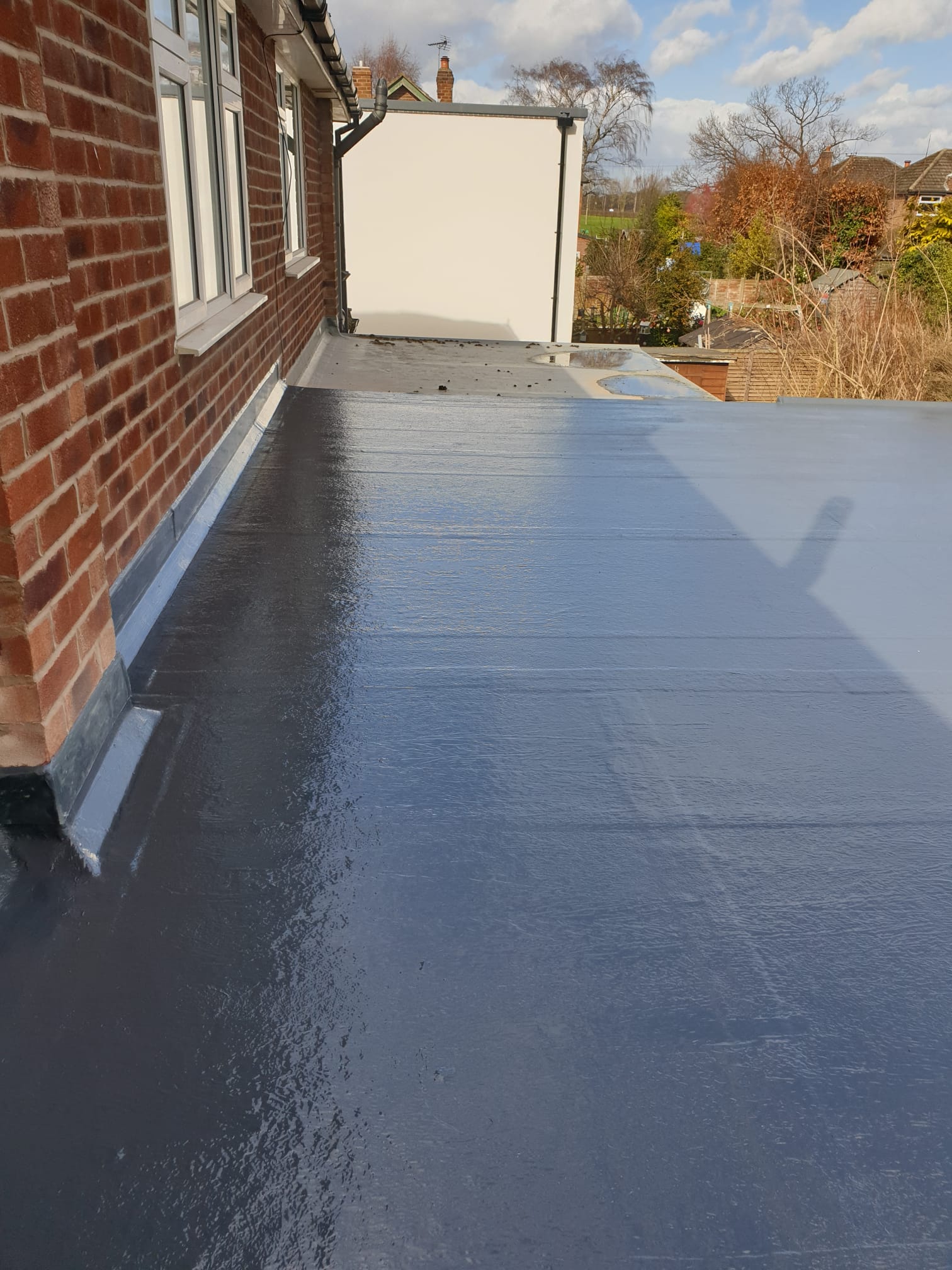 Flat roofing project