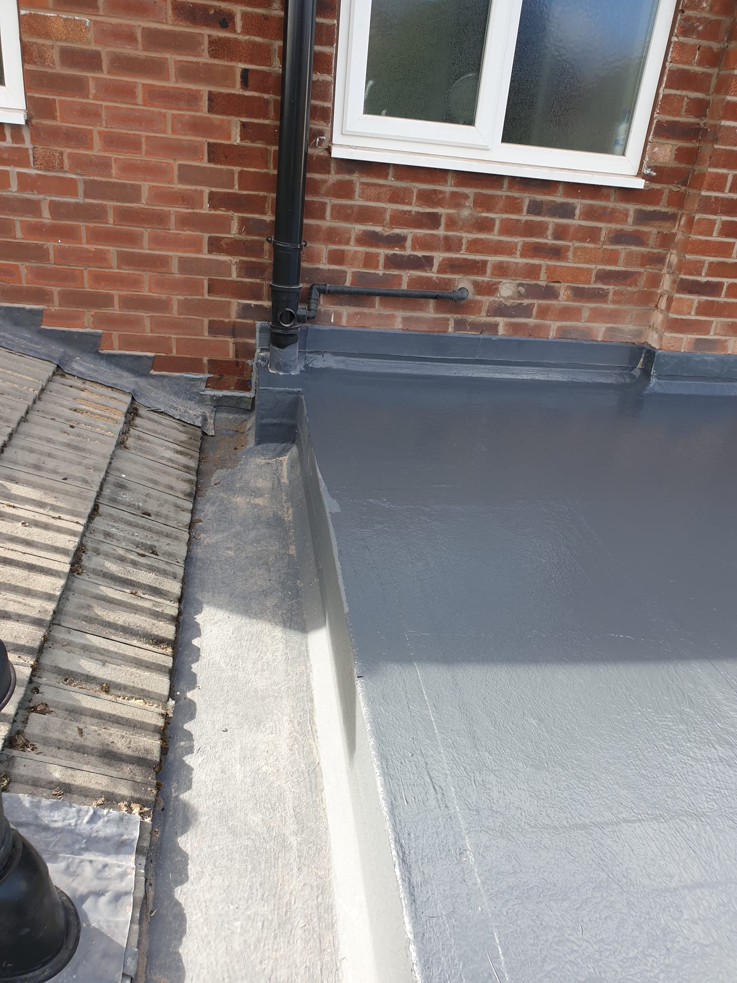 Flat roofing project