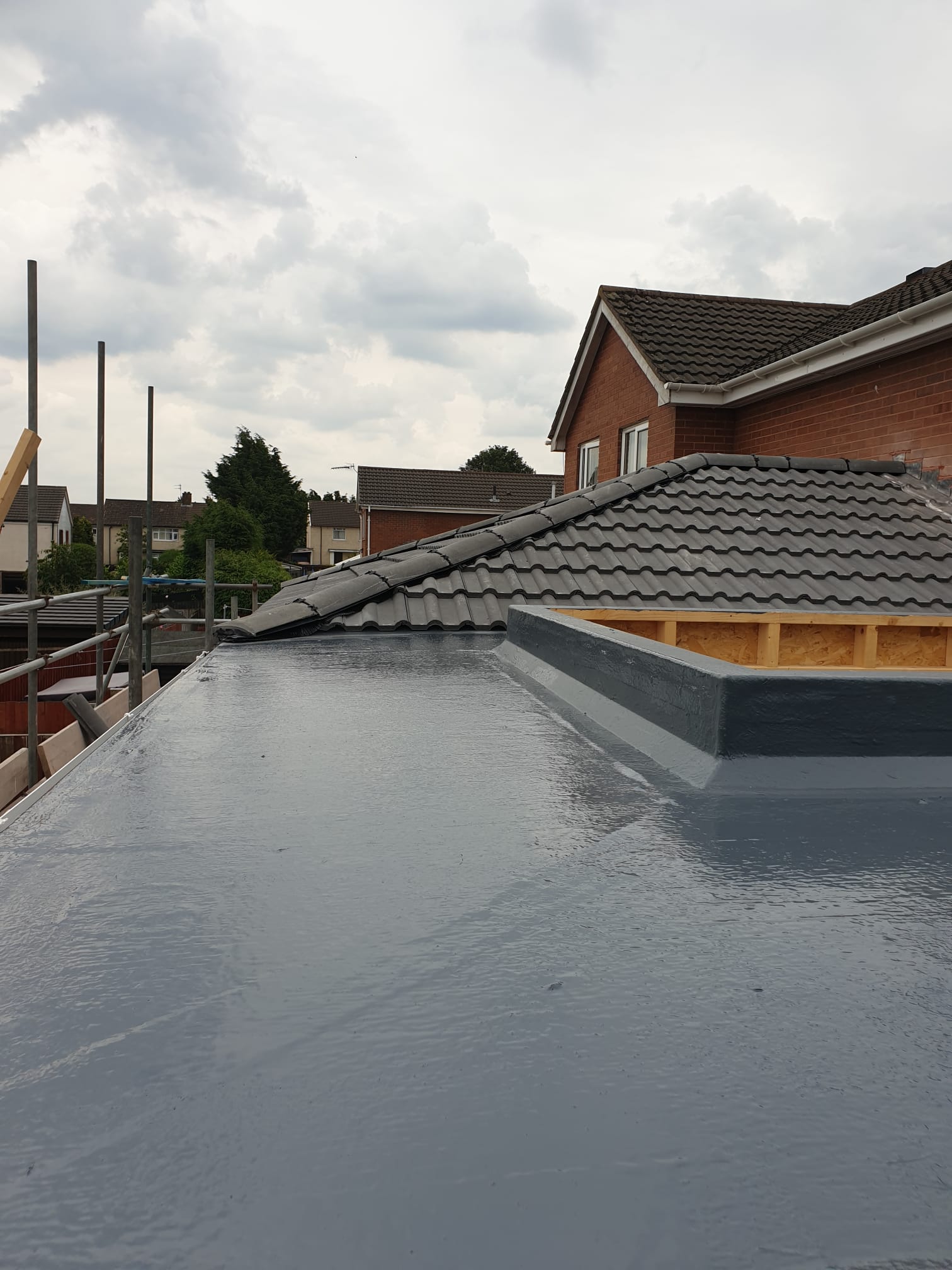 Flat roofing project