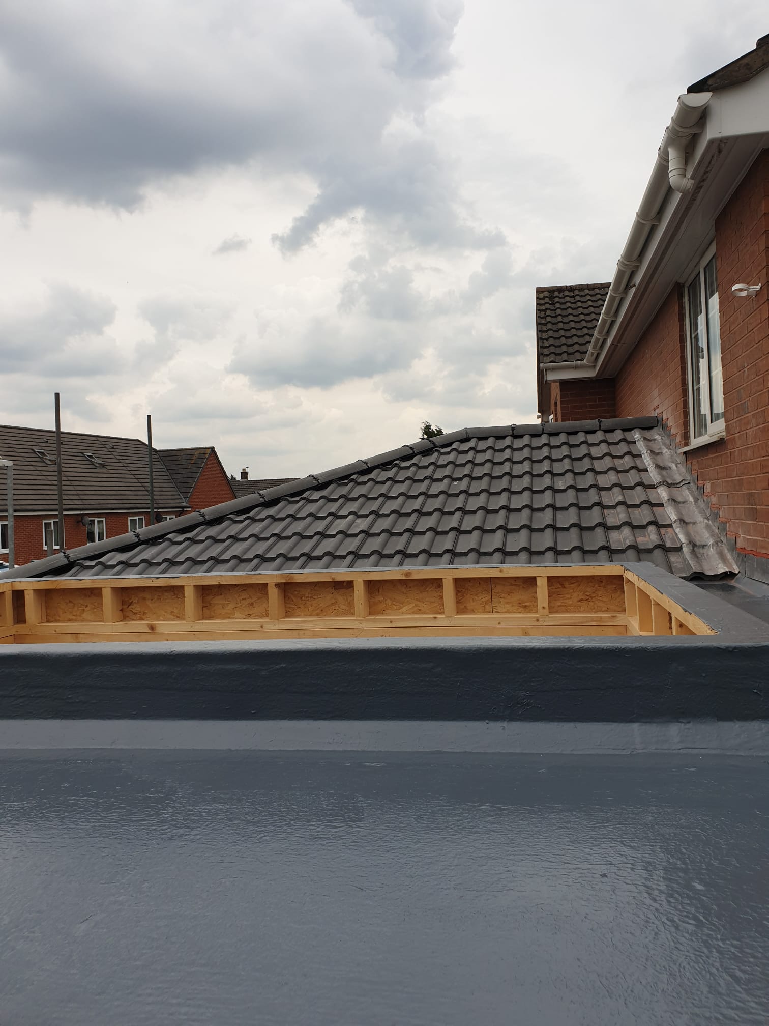 Flat roofing project