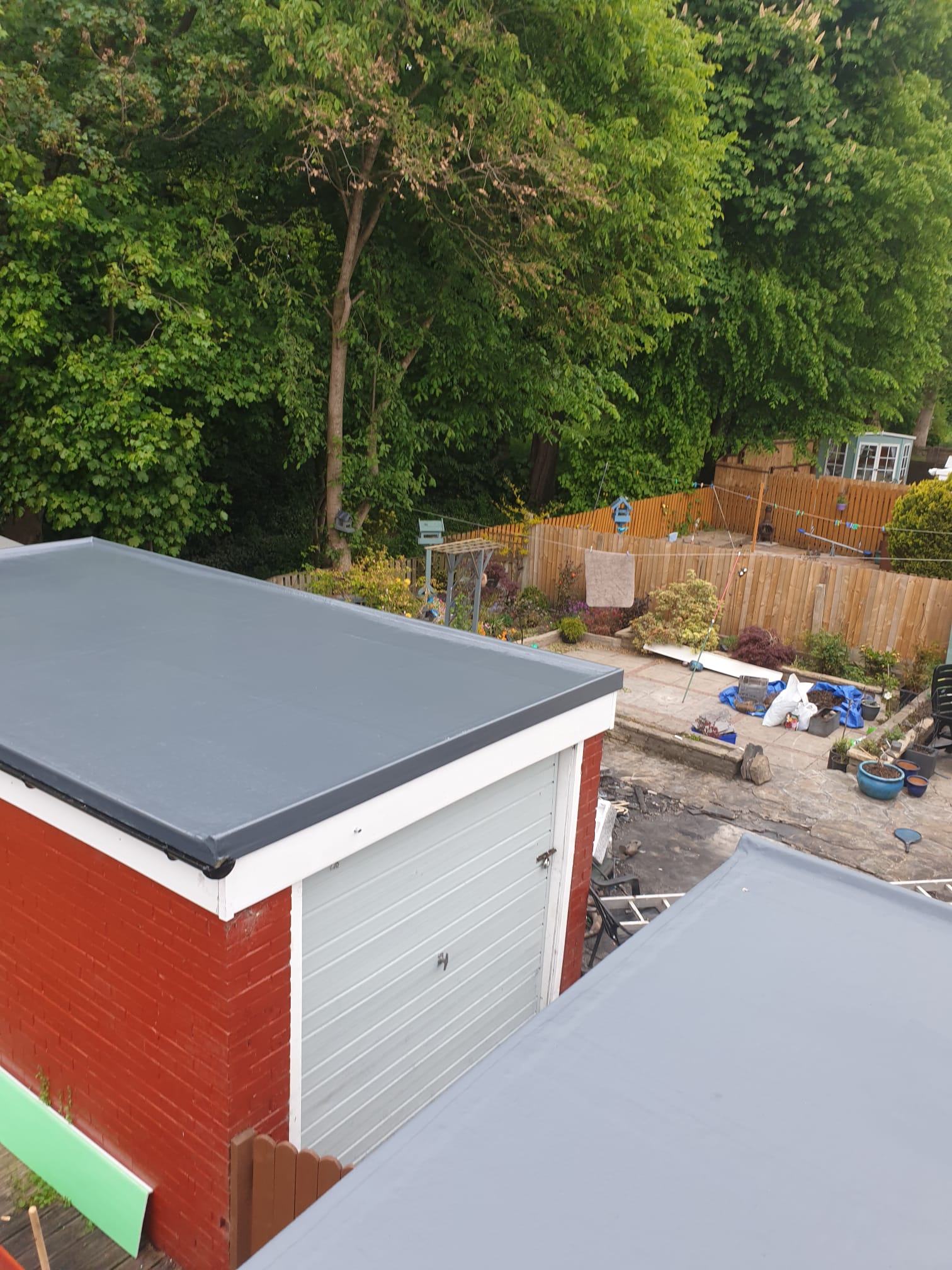 Flat roofing project