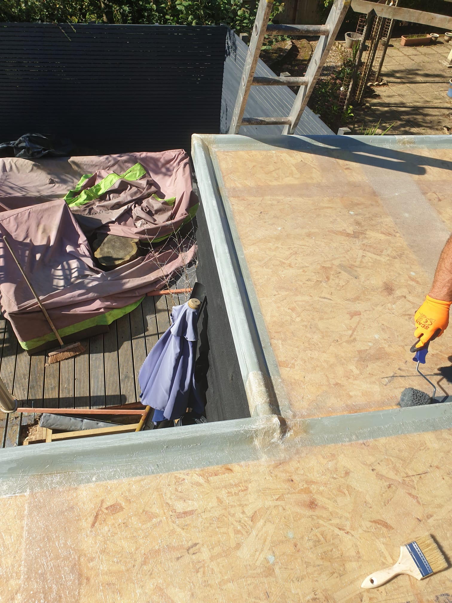 Flat roofing project