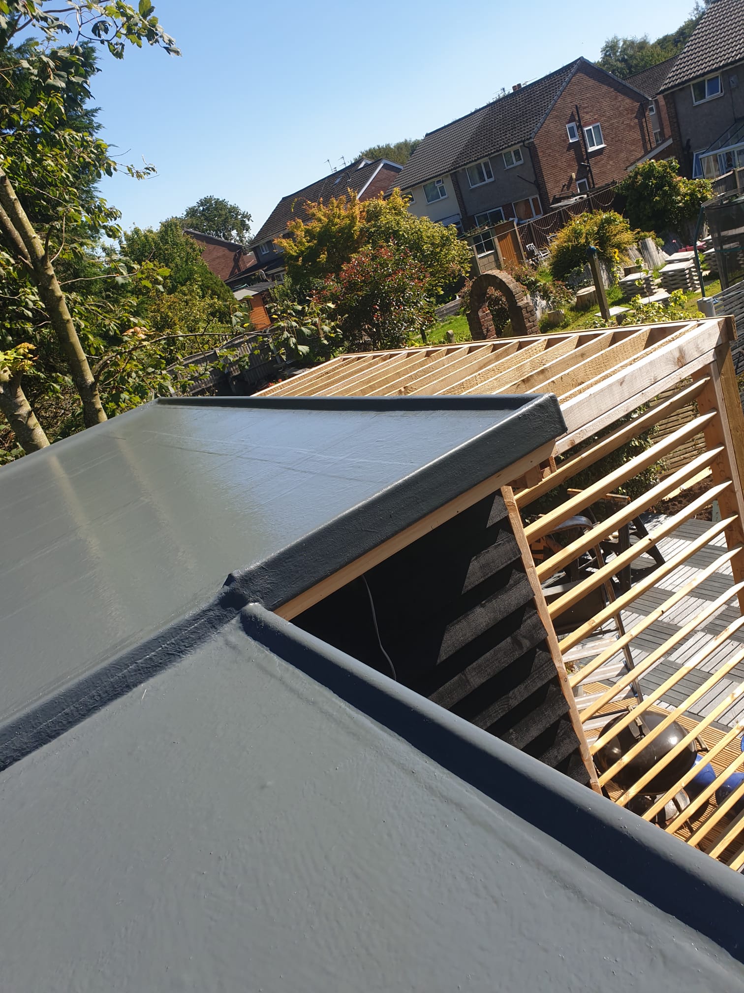Flat roofing project