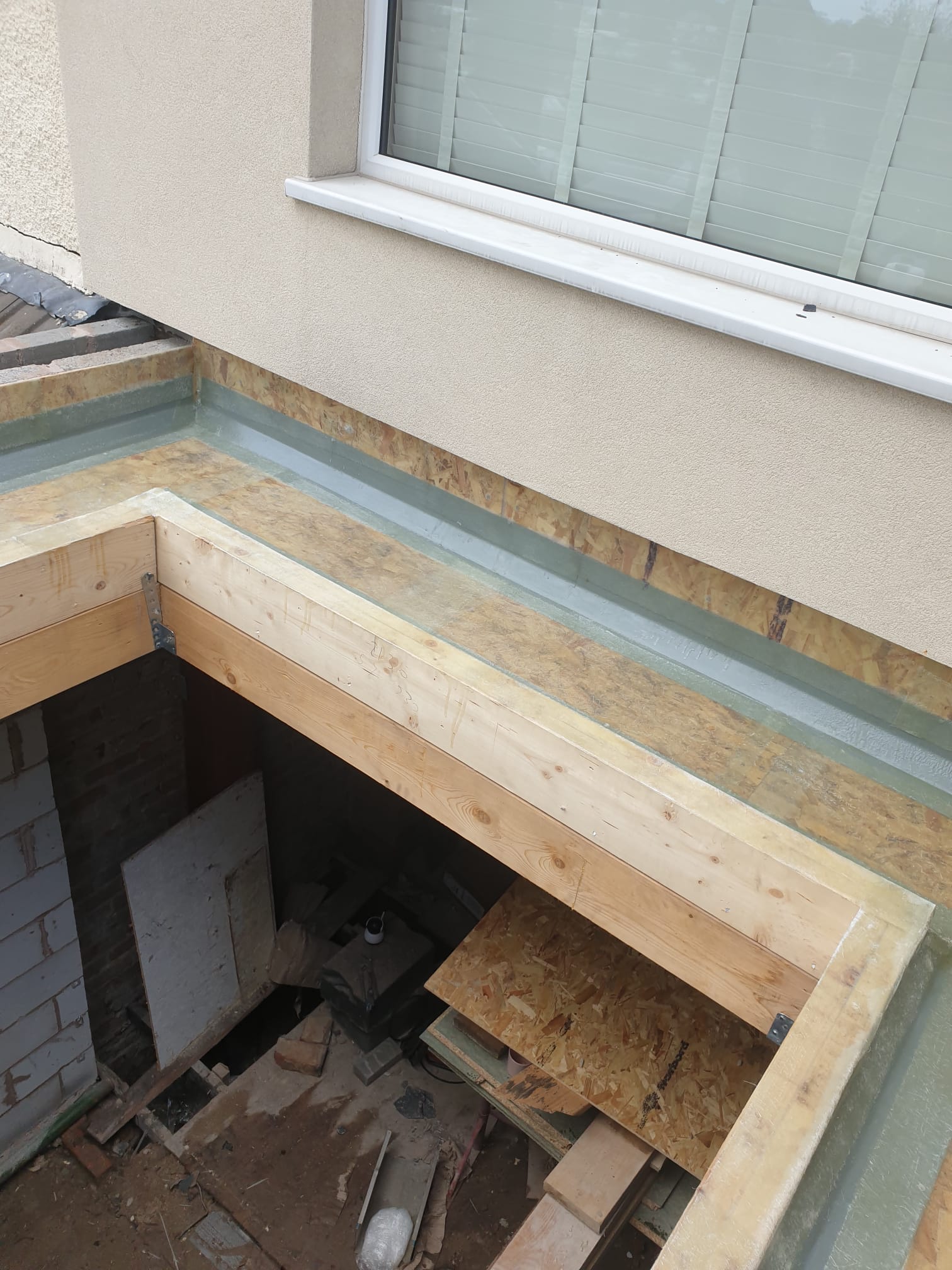 Flat roofing project