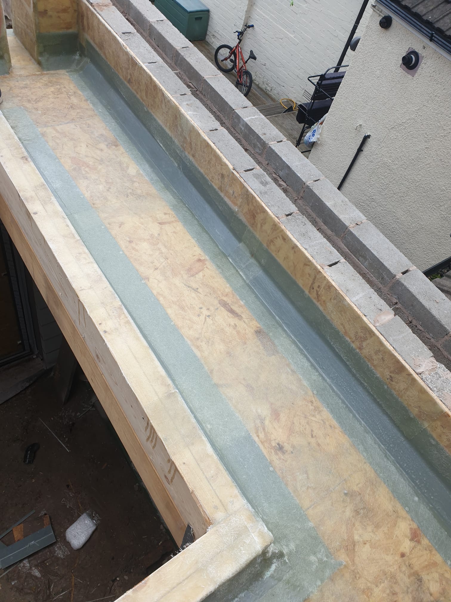 Flat roofing project