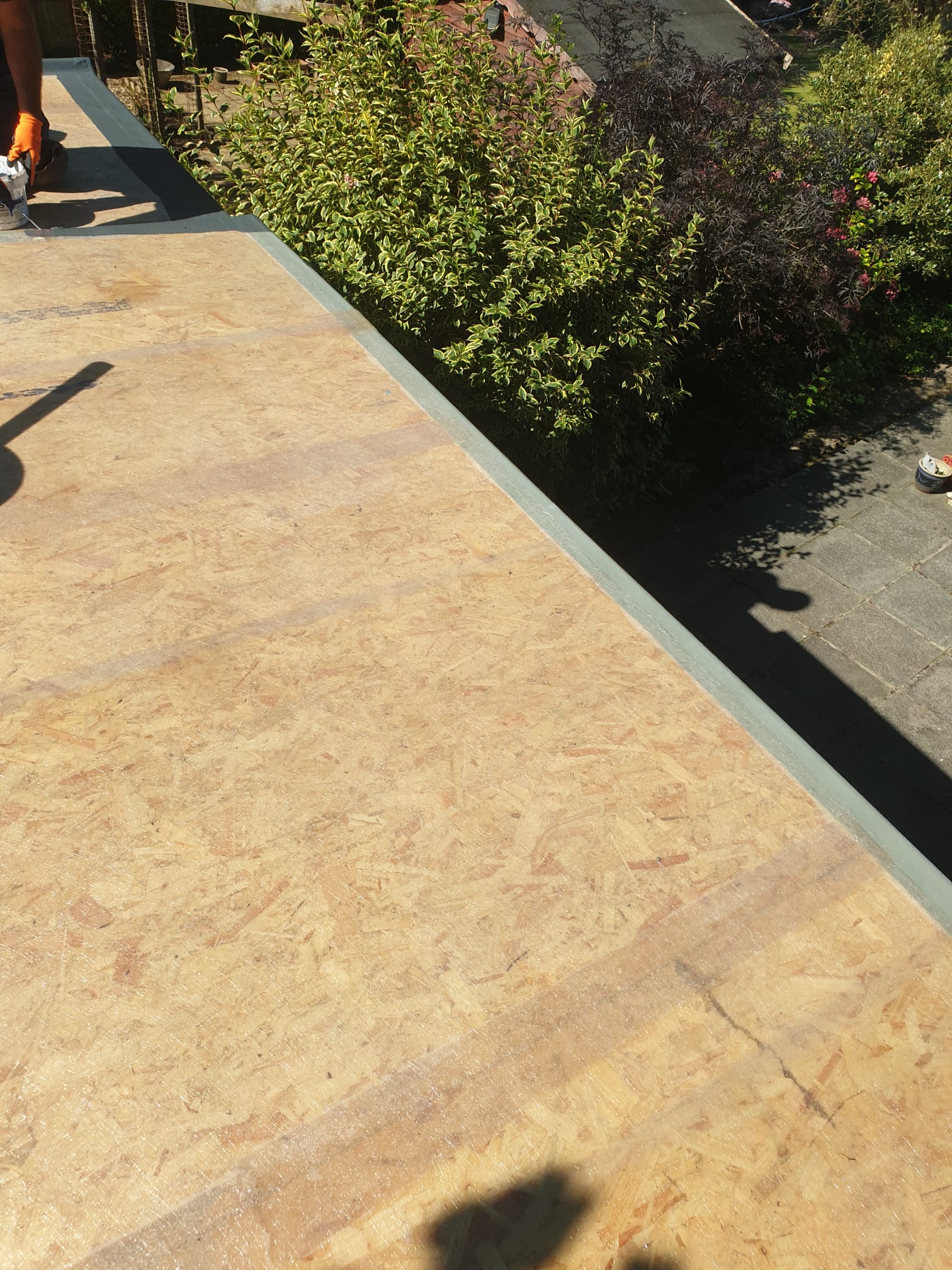 Flat roofing project